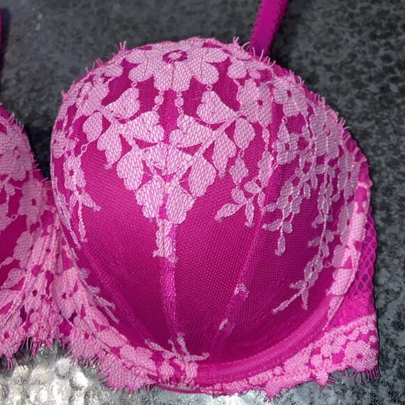 Victoria's Secret Dream Angels Multi way/ Multi options 34DD bra Pink Flowers - Picture 2 of 10